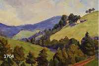 HECKENDORF, FRANZ, 1888 BERLIN-1962 MüNCHEN, VORGEBIRGSLANDSCHAFT, ÖL/LWD, RE. U. HANDSIGN.CA. 44 X 54 CM, OHNE KEILRAHMEN