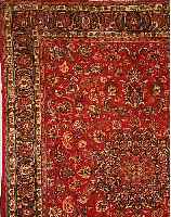 MEMESCHED,PERSIEN CA 366 X 292 CM. .EHZ 4. FLOR WOLLE.CA 30 JAHRE.