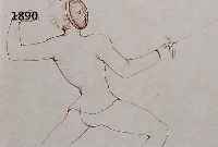 FINI, LEONOR, 1908-1996, FECHTERIN, RADIERUNG AUF JAPANPAPIER, RE. U. HANDSIGN., CA. 14,5 X 20 CM