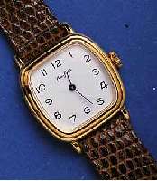 KONVOKONVOLUT: 2 GLASHÜTTE DAMENARMBANDUHREN, DEUTSCHLAND UM 1984, BEIDE METALL HARTVERG., BÖDEN GEDR., LEDERB. NEU, 1X KONTRASTZIFFERBL. 1X ...