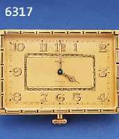 ETERNA EINBAUREISEÜHRCHEN MIT 8-TAGEWERK, SCHWEIZ UM 1928, MASSIV MESSING VERG., WOHL LAGERBEST., 15 ST. ANKERW., KOMP.-UNR., GEBL. BREG.-SPIR., ...
