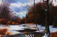 HARHARDT, G., DATIERT 1922, WINTERLANDSCHAFT MIT BACHLAUF UND ENTEN, ÖL/LWD, LI. U. SIGN. UND DAT., CA. 40 X 53 CM, R.