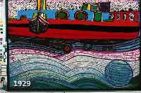 HUNDERTWASSER, FRIEDENSREICH, 1928-2000, REGENTAG AUF LIEBE WELLEN, AUS DER REGENTAG- MAPPE, NUM. 2303/3000, CA. 49 X 67 CM