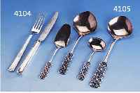 4 VORLEGELÖFFEL, DAVID ANDERSON, NORWEGEN, 830ER SILBER, PASSEND ZU KAT.-NR. 07-4111