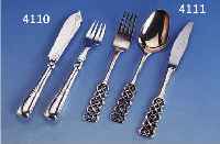 3-TEILIGES BESTECK, DAVID ANDERSON, NORWE- GEN, 830ER SILBER, BEST. AUS: MESSER, GABEL UND LÖFFEL, L. GEBR.-SP., PASSEND ZU KAT.-NR. 07-4105