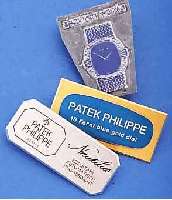 KONVOLUT: 5 PATEK PHILIPPE DISPLAYS UND DRUCKPLATTEN, DARUNTER ELLIPSE, BZW. NAUTI-LUS, SCHWEIZ, 70ER JAHRE