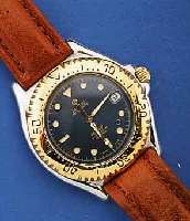 ZODIAC HERRENARMBANDUHR, EDELST., AUTOMATIK, MODELL SEAWOLF, LÜNETTE HARTVERG., EINS. RAST. DREHB., DATUM, BODEN U. KRONE GESCHR., BEI FERTIGST. ...