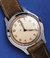 ARCTOS/ELIARCTOS/ELITE HERRENARMBANDUHR, UM 1949, ORIG.-ZUST. VON KURTZ, METALLGEH. VERCHR., EDELST.-BAND, GLASR. GEDR., 16 ST., HANDAUF- ZUG, ...