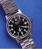 GLASHÜGLASHÜTTE ORIGINAL FLIEGERARMBANDUHR SPEZIMAT, TITAN INCL. TITANBAND, ORIG.-ETUI, GARAN- TIEKARTE M. HERKUNFTSNACHW., DEMNACH GEK. 1996, ...