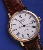 GLASHÜTGLASHÜTTE ORIGINAL HERRENARMBANDUHR AUTOMATIK, DEUTSCHLAND 1996, ORIG.-ETUI, GARANTIE- KARTE M. HERKUNFTSNACHW., LEDERB., METALL ...