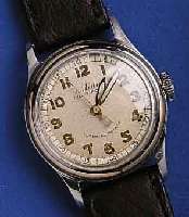 MIDO AMIDO ARMBANDUHR MULTIFORT SUPERAUTOMATIK, SCHWEIZ UM 1948, EDELST., BODEN GESCHR., ORIG. -BLATT, ALTERSBED. FARBL. GET., LEDERB. NEU, SOGEN. ...