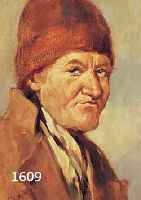 PLÜCPLÜCKEBAUM, CARL, UM 1880-1952, DÜSSELDORFER KÜNSTLER, BAUERNPORTRAIT, RÜCKSEITIG BEZ. BAUERN-CHARAKTERKOPF PLÜCKEBAUM DÜSSELDORF, 30 X ...