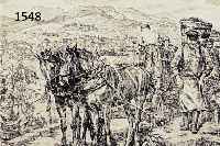 STRIEFFLER, HEINRICH, GEB. 1882 NEUSTADT AN DER WEINSTRAßE, LITHOGRAPHIE VON 1936, HERBST IM WEINBERG, SIEBELDINGEN AN DER WEINSTRAßE, 37 X 27 ...