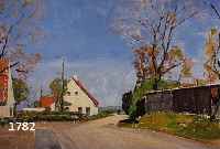 SCHWENN, CARL JOSEPH, GEB. 1888 IN AARHUS, STUDIERTE AN DER AKADEMIE VON GUSTAV VERMEHREN, HIER: STRASSENSZENE, ÖL/LWD., RE. UNTEN SIGNIERT, DAT. ...