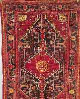 NANAHAWAND, PERSIEN, 225 X 135CM, EHZ 2 FLOR WOLLE, CA.30 JAHRE