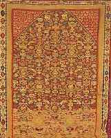 WEWERAMIN KELIM, PERSIEN, 440 X 170CM, EHZ 3 FLOR WOLLE .UM 1930.