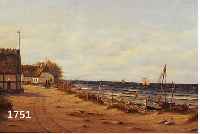 NEUMANN, JOHANN, DÄNISCHER KÜNSTLER, KÜSTENLANDSCHAFT, ÖL/LWD., RECHTS UNTEN SIGNIERT, 45 X 65 CM, R.
