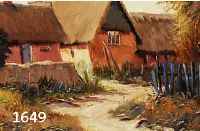 BALBALL, BORGE, DÄNISCHER KÜNSTLER, HAUS IN FANOE, ÖL/LWD., RECHTS UNTEN SIGNIERT, 31 X 40 CM, R.