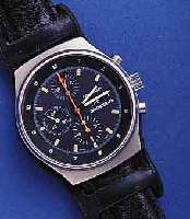 MILITARY AMILITARY ARMBANDCHRONOGRAPH, LT. BODENGRAV. FÜR DIE BUNDESWEHR UM 1975, EDELST. MATT., BODEN INNEN U. AUßEN SOWIE ROTOR SIGN. ORFINA ...