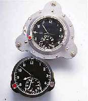 KONVOKONVOLUT: 2 EINBAUBORDCHRONOGRAPHEN, SOWJET- UNION, 1X UM 1980, 1X UM 1988, BEIDE HERME- TISCH VERSCHR., METALL, MINERALGL., 60-MIN.- ...