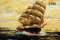 STASTAMMER, 20. JH. SEGELSCHIFF AUF BEWEGTER SEE, ÖL/SPANPLATTE SIGN., 60 X 80 CM RAHMEN