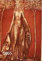 FUCFUCHS, ERNST, GEB. 1930, WIEN, FLORA OKULI, RADIERUNG IN BRAUN, HANDSIGN., MAßE CA. 23X17 CM
