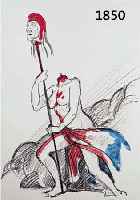 TOMI UNGERER, JEANNE D'ARC, FARBLITHOGRAPHIE, HANDSIGN., MAßE CA. 41X31 CM