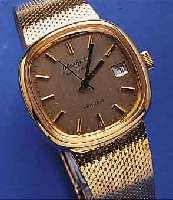 GLASHÜTTGLASHÜTTE HERRENARMBANDUHR, SPEZIMATIC, ME- TALLGEH. VERG., EDELSTAHLBD. GEDR., AB HERST. WASSERGESCH., ORIG. EDELST.BAND DOUBLE, DAT., ...