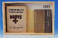 BEUYBEUYS, JOSEPH, 1921-1986, FILZPOSTKARTE, KUNSTSTOFFKARTE: HONEY IS FLOWING IN ALL DIRECTIONS, DAZU POSTKARTENSATZ DER EDITION STAECK, AUF DEM ...