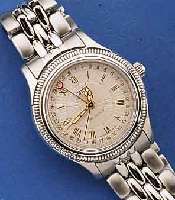ORIS HERRENARMBANDUHR AUTOMATIK, SCHWEIZ UM 1996, EDELST. INCL. EDELST.-BAND, TEILW. POL., TEILW. MATT., BEIDS. SAPHIRVERGL., KLASS. DATUMANZ. AUF ...