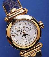 PHILIPPPHILIPPE CHARRIOL HERRENARMBANDUHR CHRISTOPHER COLUMBUS, SCHWEIZ UM 1993, ORIG.-ETUI, 4-FACHER BANDWECHSELSATZ, DIVERS. PAPIERE, METALL ...