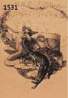 VON BAYROS, FRANZ, 21 HELIOGRAVUREN NACH EXLIBRIS, KENTAUR- VERLAG, EXEMPL. 195 AUS EINER AUFLAGE VON 500 EXEMPLAREN, UNTERSCH. GRÖßEN, LEICHT ...