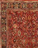SASAROGH MAHAL, PERSIEN,380 X 288CM, EHZ 4 FLOR WOLLE, CA.40 JAHRE