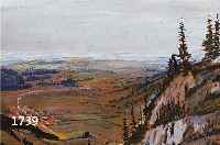 UNTERSEHER, FRANZ XAVER, GEB. 1888 GöPPINGEN, WAR ANSäSSIG IN KEMPTEN, BLICK IN DIE EBENE, AQUARELL UND PASTELL AUF ...