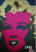 WARHOWARHOL, ANDY, MARILYN, FARBSIEBDRUCK AUS DER EDITION SUNDAY B. MORNING, RÜCKSEITIG SO GESTEMPELT, AUßERDEM STEMPEL: FILL IN YOUR OWN ...