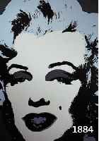 WARHOWARHOL, ANDY, MARILYN, FARBSIEBDRUCK AUS DER EDITION SUNDAY B. MORNING, RÜCKSEITIG SO GESTEMPELT, AUßERDEM STEMPEL: FILL IN YOUR OWN ...