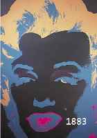 WARHOWARHOL, ANDY, MARILYN, FARBSIEBDRUCK AUS DER EDITION SUNDAY B. MORNING, RÜCKSEITIG SO GESTEMPELT, AUßERDEM STEMPEL: FILL IN YOUR OWN ...