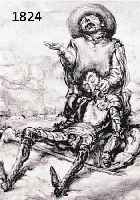 WEBER, A.PAUL, 1893 ARNSTADT-1980, DIE KLAGE DES SANCHO PANSA, LITHOGRAPHIE, RE. U. HANDSIGN., CA. 44,5 X 34 CM