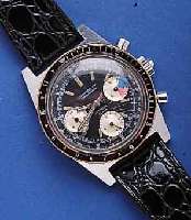 VALJOUXVALJOUX ARMBANDCHRONOGRAPH, SCHWEIZ UM 1967, EDELST., TAUCHERDESIGN, BODEN U. KRONE GESCHR. LÜNETTE M. 12ER-TEILUNG, 30-MIN.- U. 12-STD.- ...