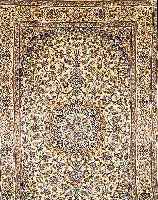NAIN,PERSIEN CA 300 X 200 CM. FLOR WOLLE MIT SEIDE.