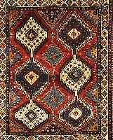YALAMEH,PERSIEN CA 137 X 107 CM. WOLLE AUF WOLLE.