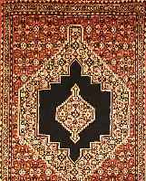 SENNEH,PERSIEN CA 104 X 73 CM. FLOR WOLLE