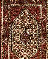 BIDJAR,PERSIEN CA.144 X 89 CM. FLOR WOLLE