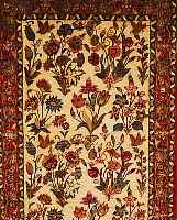 ESFAHAN FEIN,PERSIEN CA 100 X 65 CM. KORKWOLLE M.U. AUF SEIDE