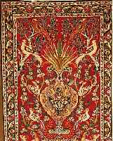 ESFAHAN FEIN,PERSIEN CA 108 X 70 CM. KORKWOLLE AUF SEIDE