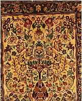 BIDJAR,PERSIEN CA 87 X 71 CM. FLOR WOLLE.