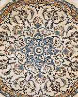 NAIN,PERSIEN DURCHMESSER CA. 100 CM. FLOR WOLLE