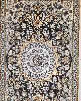NAIN,PERSIEN CA 136 X 83 CM. FLOR WOLLE MIT SEIDE