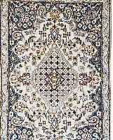 NAIN,PERSIEN CA 138 X 85 CM. FLOR WOLLE MIT SEIDE
