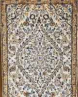 NAIN,PERSIEN CA 142 X 88 CM. FLOR WOLLE MIT SEIDE